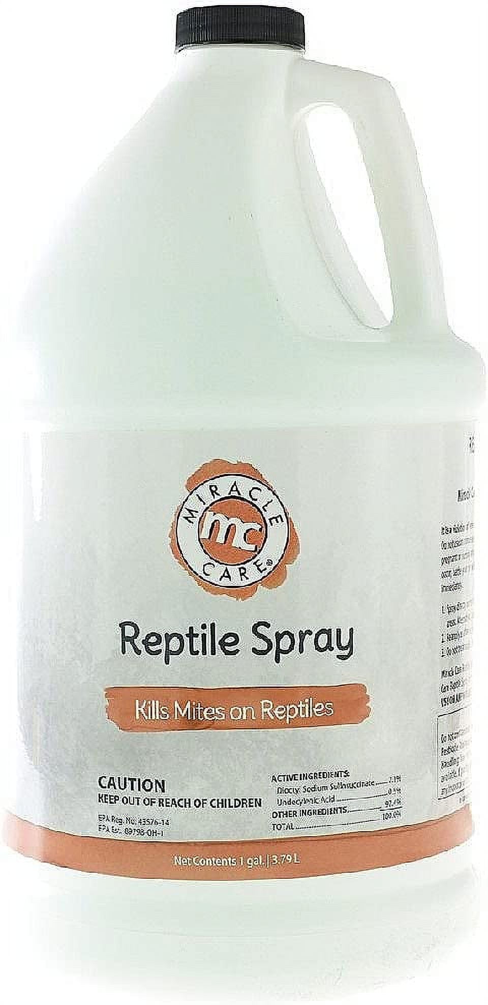 Miracle Corp DeFlea Reptile Mite and Lice Spray 1 gallon