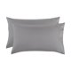 thumbnail image 1 of Funda De Almohada 51 X 76 Gris Claro - Juego De 2 Fundas De Almohada Rectangulares De Microfibra Cepillada 50x66, Funda De Cojín Con Cierre De Sobre (20x30in), 1 of 5