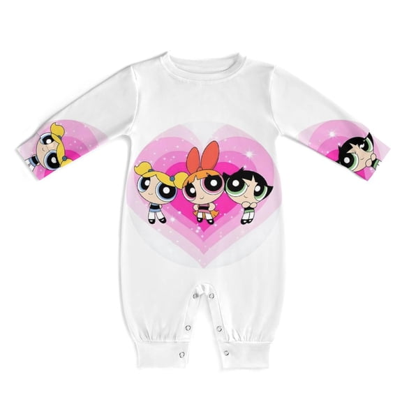 The Powerpuff Girls Unisex Baby Boy Girl Rompers Long Sleeve Infant Jumpsuits Babies' Outfits Fall Winter Clothes 0-3M