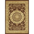thumbnail image 1 of Unique Loom Tapis Floral Versailles Médaillon 8' x 11' Rectangle Marron/ivoire, 1 of 1