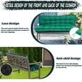 thumbnail image 3 of Replacement Cushions for Outdoor Swing, Swing Replacement Cushions Thicken 4" with Backrest, Waterproof Bench Cushions for Patio Furniture Porch Swing Cushions (Lake Blue), 3 of 7