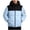 Sky Blue, variant on QQZ Color Block Padded Hooded Zip Up Puffer Jacket Men, Zip Up Sweatshirt Men, Fall Winter Travel Business Casual Ski Outdoor Daily Outfits