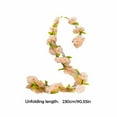 thumbnail image 2 of KQJQS 2.3m Artificial Fake Flowers Realistic Flower Flower Garland Artificial Flower String with Leaves Cherry Blossom Ivy Vine for Home Garden Wedding Arch Decor Realistic Flower, 2 of 7