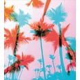 thumbnail image 3 of Tropical Duvet Cover Set, Coconut Palm Tree Silhouettes Exotic Island Summer Beach Art, Decorative 2 Piece Bedding Set with 1 Pillow Shams, Twin Size, Dark Coral Turquoise, by Ambesonne, 3 of 3