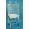 YML 1924-4924WHT Open Play Top Small Parrot Bird Cage with Stand in White
