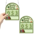 thumbnail image 2 of Bookshelf Decor Books Read This Year Presents for Bookworms Book Counter Book Themed Decor Books Read Counter Reading Tracker Book Stack Decor Book Lovers Gifts, 2 of 8