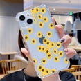 thumbnail image 5 of Sunflower Collage Clear Case for iPhone 14 Mini,Aesthetic Art Design Case for Men Women,Unique Soft Transparent TPU Bumper Case Cover, 5 of 5