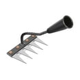 thumbnail image 4 of Vsenkes Garden Hoe Multifunctional Manual Agricultural Tool for Farming Digging Yard 5 Tooth Rake, 4 of 8