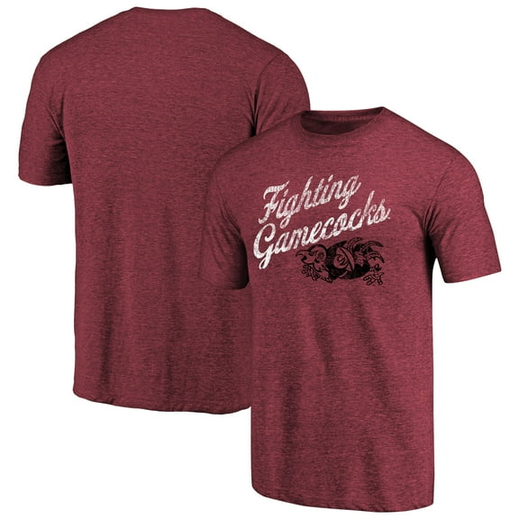 Men's Heathered Garnet South Carolina Gamecocks Hometown Collection Tri-Blend T-Shirt