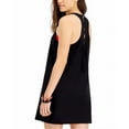 thumbnail image 2 of MIKEN Femmes Noir Graphique à Lacets Racerback Robe Col Rond Maillot de Bain Cover Up XS, 2 of 5
