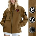 thumbnail image 2 of Women Outdoor Raincoat Men Water Proof Breathable Thin Bicycle Travel Cycling with Hood Hooded Jackets Trench Coats Brown S-2XL, 2 of 8