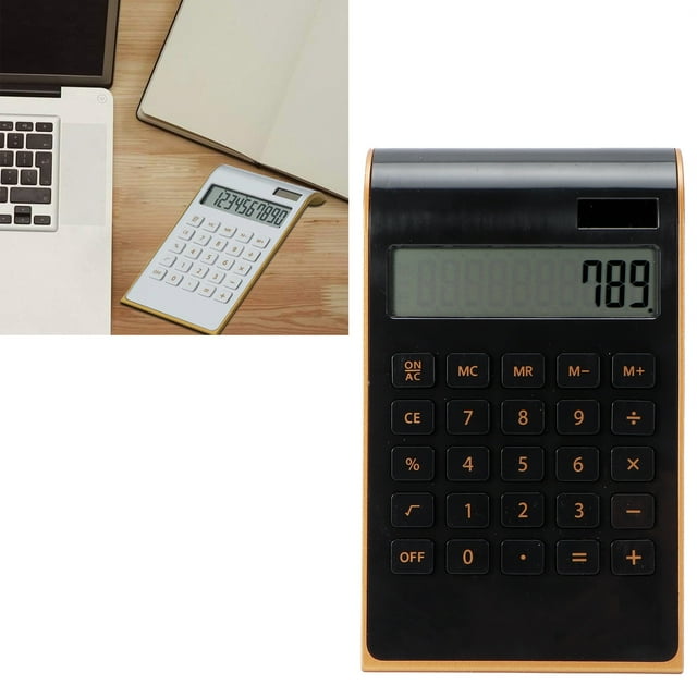 Calculadora Solar, Calculadora Portátil de 10 Dígitos Pantalla Lcd Cálculo de Energía Ultrafina para Negocios de Oficina en Casa