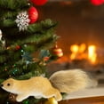 thumbnail image 5 of Diceymbol Lifelike Squirrel Ornament 9.8x2.7 Inch, Christmas Tree Desktop Figurine, 5 of 7