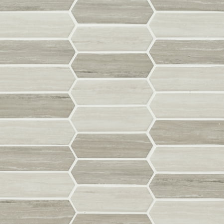 MSI Silva Oak Picket 9.5 in. x 14 in. x 6 mm Glass Mesh-Mounted Mosaic Tile (14.55 sq. ft./Case)