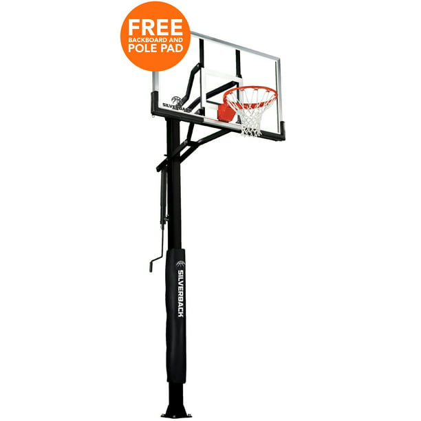 Silverback 60 In Ground Basketball, In Ground Basketball Hoop 60 Inch