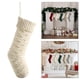 thumbnail image 2 of Bolsa de regalo para medias navideñas, adorno colgante decorativo de punto para árbol de Navidad Blanco, 2 of 9
