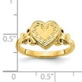 thumbnail image 3 of 14k Yellow Gold Heart-Shaped Women's Photo Locket Ring- Size 7, 3 of 7