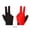 red-left, variant on CRICAL-Lycra Billiard Glove for Billiard Training, Comfortable Snooker Cue Gloves, Right and Left Hand, 3 Fingers, Accessories