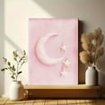 thumbnail image 6 of Pink Moon and Stars Canvas Wall Art， Perfect for Bedroom， Living Room， Nursery， Girl's Room， and Dorm Room Decor, 6 of 8