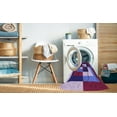thumbnail image 2 of Ahgly Company Machine Washable Indoor Rectangle Transitional Dark Magenta Purple Area Rugs, 5' x 8', 2 of 7