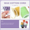 thumbnail image 4 of CIMAXIC 10pcs 10M 1MM Waxed Cotton Cords Strings Ropes for DIY Necklace Bracelet Craft Making (Random Color),1.57"X1.26"X1.26", 4 of 4