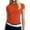 Orange, variant on CIENVNSTG Women's Versatile Streetwear Tunic Tee Short Sleeve Crewneck Solid Color Basic Slim Fitted Lightweight Y2K Fashion Summer 2026 Casual Soft Tops For Going Out Outfits Purple Pink XS