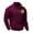 Wine, variant on Sweatshirts for Men Men's Long Sleeve Fleece Lined Sweatshirt Tops Half Zip Pullover Loose Turn-Down Collar Sweatshirt Comfy Long Sleeve Sweater Casual Sports Work Sweatshirt