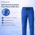 thumbnail image 4 of INGEAR Boys School Pants – Soft Stretch Uniform Dress Pants for Kids, Comfortable Slim Fit Flat Front School Trousers for Daily Wear, Activities and Special Events, 4 of 7