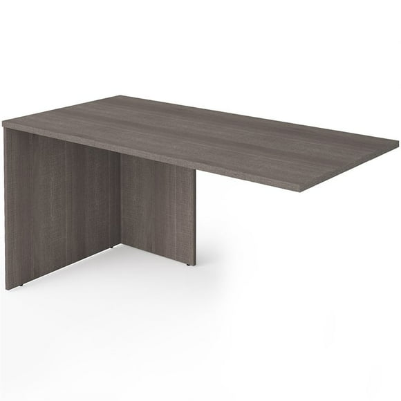 Bestar i3 Plus Bureau en Bois 59 Pouces Table de Retour en Gris Écorce