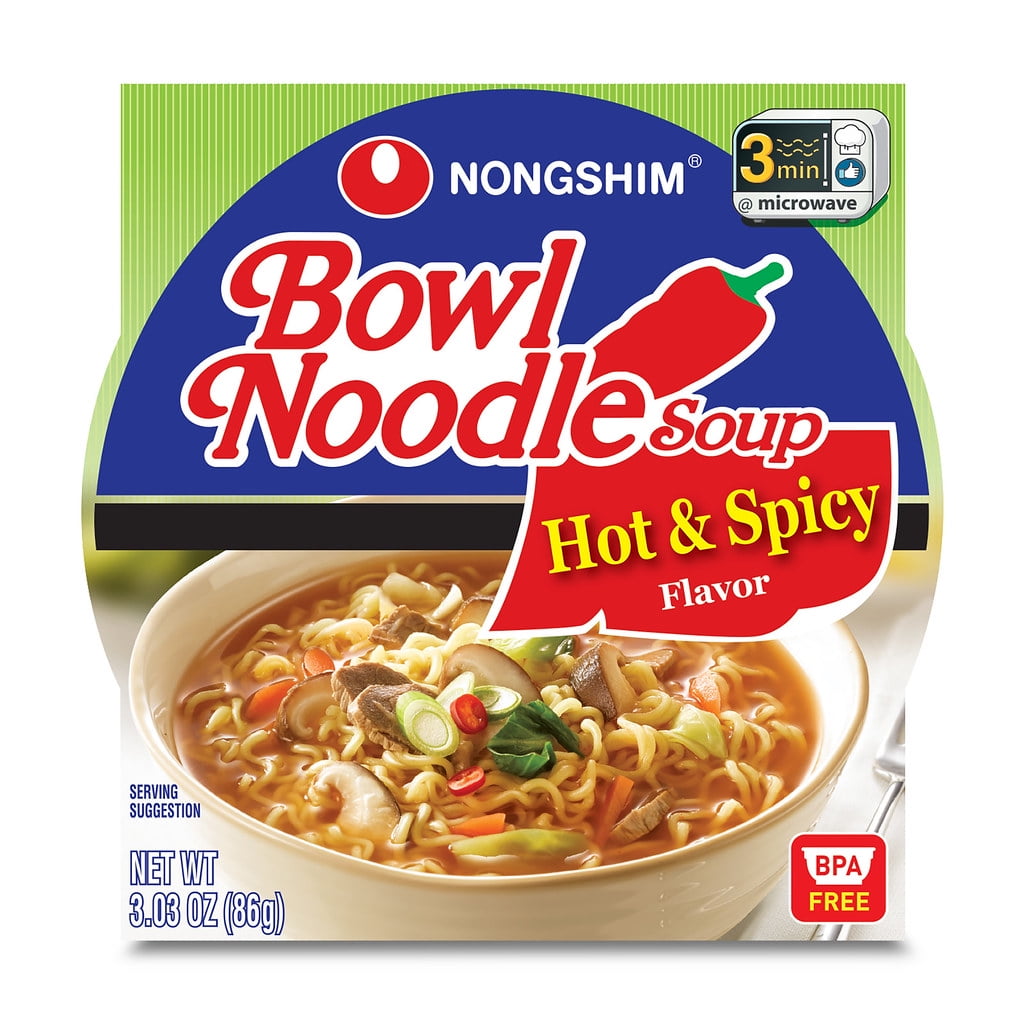 Nongshim Bowl Noodle Hot Spicy Beef Ramyun Ramen Noodle Soup Bowl 3  Nongshim Bowl Noodle Hot Spicy Beef Ramyun Ramen Noodle Soup Bowl 3