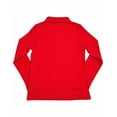 thumbnail image 7 of French Toast School Uniform Girls Long Sleeve Interlock Polo Shirt (Sizes 4-20), 33636 Burgundy / 16, 7 of 7