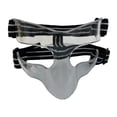 thumbnail image 1 of jinwen Sports Face s Face Guard Face Protection Gym Exercise, Adjustable Strap Nose White Half Frame, 1 of 9