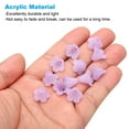 thumbnail image 3 of Uxcell 200 Pcs Acrylic Frosted Flower Beads Trumpet Flower Beads, Purple, 3 of 6