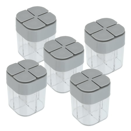 

CNMF 4 In 1 Spice Dispenser 4 In 1 Seasoning Can 5pcs 4 In 1 Spice Container Seasoning Spice Shaker With Sealed Lid For Home Restaurant Kitchen