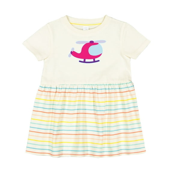 Inktastic Helicopter Pink Girls Girls Baby Dress