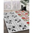 thumbnail image 2 of Ahgly Company Indoor Round Patterned Pearl White Beige Novelty Area Rugs, 8' Round, 2 of 6