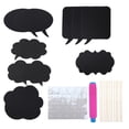 thumbnail image 1 of 10pcs Photo Booth Props Black Paper Cute MultiStyle Birthday Backdrop with Sticker Sticks for Birthday Party Decoration, 1 of 5