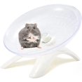 thumbnail image 1 of Hamster Flying Saucer Exercise Wheel Silent Plastic Running Wheel Playing Toy(White), 1 of 5