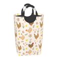 thumbnail image 2 of KLL Chicken Family Laundry Hamper,Large Canvas Fabric Lightweight Storage Basket Toy Organizer Dirty Clothes Collapsible Waterproof, 2 of 6