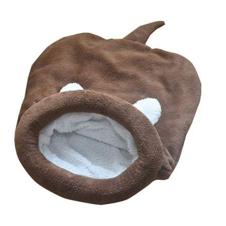 LABSERRON 1Pcs Warm Mini Style Pet Sleeping Bag for Cats and Dogs Cozy Bed Cushion L 25.6x21.7in