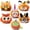 18 Pack 6 Designs (2), variant on Joyfy 16 Pcs Halloween Pumpkin Decorations Kit for Kids,Foam Pumpkin Face Stickers Halloween Party Supplies Halloween Favors Pumpkin Painting Kit