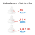 thumbnail image 4 of Pigeon Breast Milk Authentic Feeling Nipple (Silicone Rubber) 9 Month and Up Double Large Size Round Hole 2 Pieces, 4 of 7