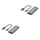 thumbnail image 1 of Methold Caja SSD M.2 NVMe USB3.1 10Gbps HDD Box USB-C Adaptador externo M2 sin herramientas Disco duro Protocolo dual Gris con cable A-C Gris con cable de CA 2Conjunto, 1 of 1