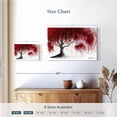thumbnail image 4 of Elephant Stock Scarlet Picnic Dream Tree Wall Art - Horizontal Canvas Wall Art - Living Room Wall Decor - Floral And Botanical Canvas - Red And Beige Decor By Ashvin Harrison - 12" x 8", 4 of 8