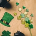 thumbnail image 6 of FeiFu St. Patrick's Day Decorations Picks Glitter Foam St. Patrick's Day Clover Picks Tree Topper Decorative Green for Basket DIY Art Wreaths, 6 of 9
