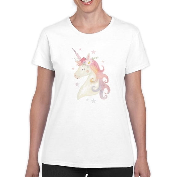 Sweet Unicorn I A T-Shirt Women -Victoria Barnes Designs, Female x-Large