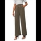 thumbnail image 3 of Pantalones de Trabajo Elásticos de Pierna para Mujer, Pantalones de Vestir, Pantalones Casuales de Negocios de Cintura Alta, Pantalones de Vestir Marrón XS, 3 of 9