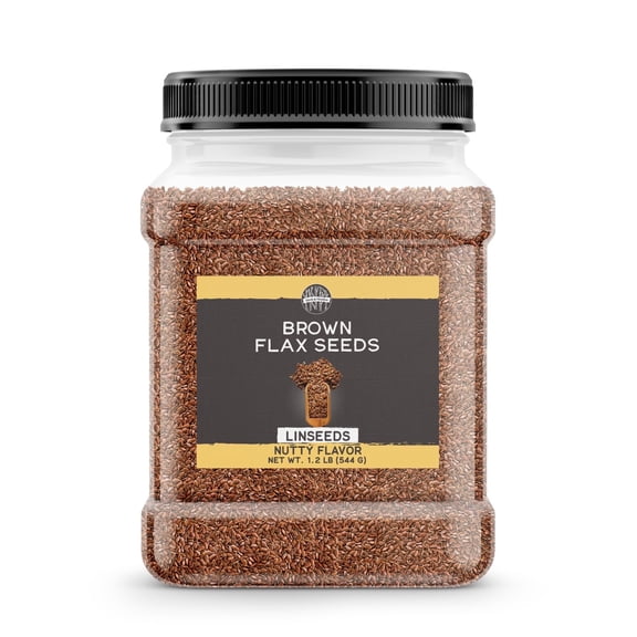 Birch & Meadow Brown Flax Seeds, 1.2 lb, Nutty Flavor, Linseeds, Egg Replacement
