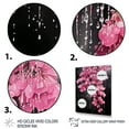 thumbnail image 3 of Designart "Fuchsia Tree in Pink Garden" Floral Framed Wall Art - Traditional Pink Fuschia Bedroom Framed Canvas Wall Art, 3 of 6