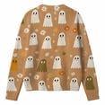 thumbnail image 3 of WERYOUNG Halloween Cardigan Sweaters For Women Pumpkin Printed Long Sleeve Button Down Sweater Holiday Party Comfortable Fall Clothes For Women,Size XXL, 3 of 4